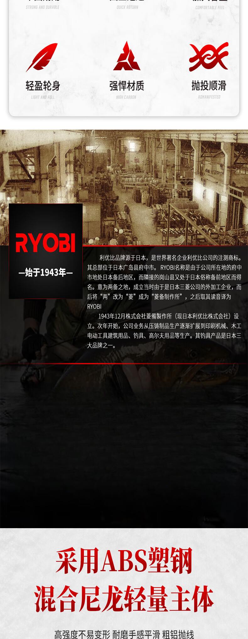 利优比（RYOBI）搜图无间隙全金属利优亚鱼轮竿路马口比搜纺车轮远投渔线轮斜口马口轮海竿路亚鱼轮 利优比搜图 1000系列 左右手互换型详情图片2