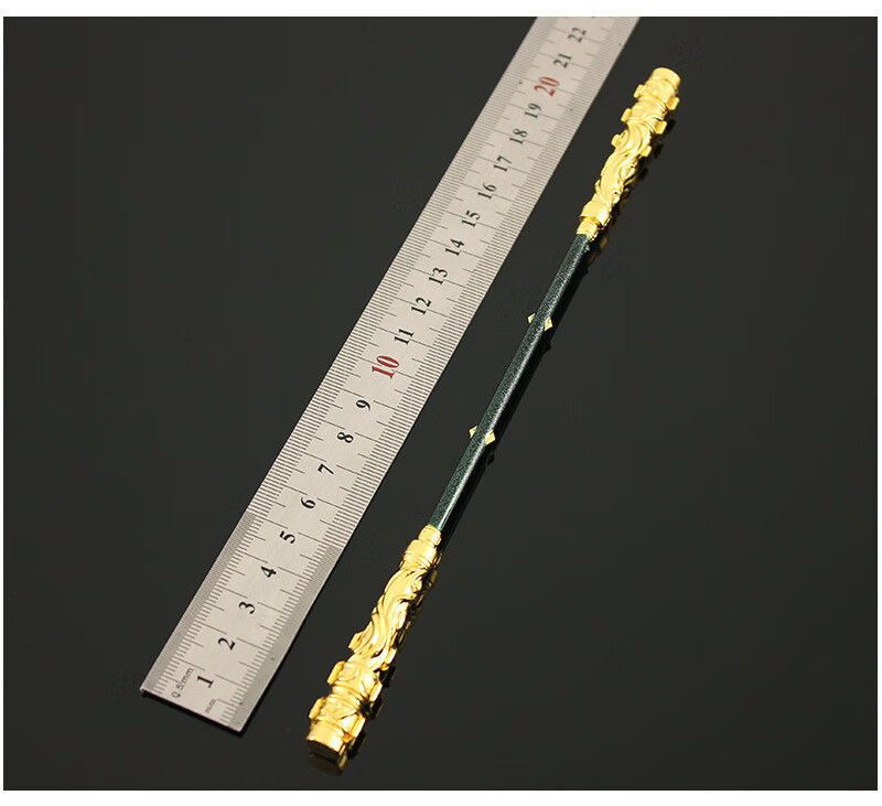dl周边模型降魔斗罗盘龙棍金属摆件创意礼物玩具22cm22cm降魔盘龙棍