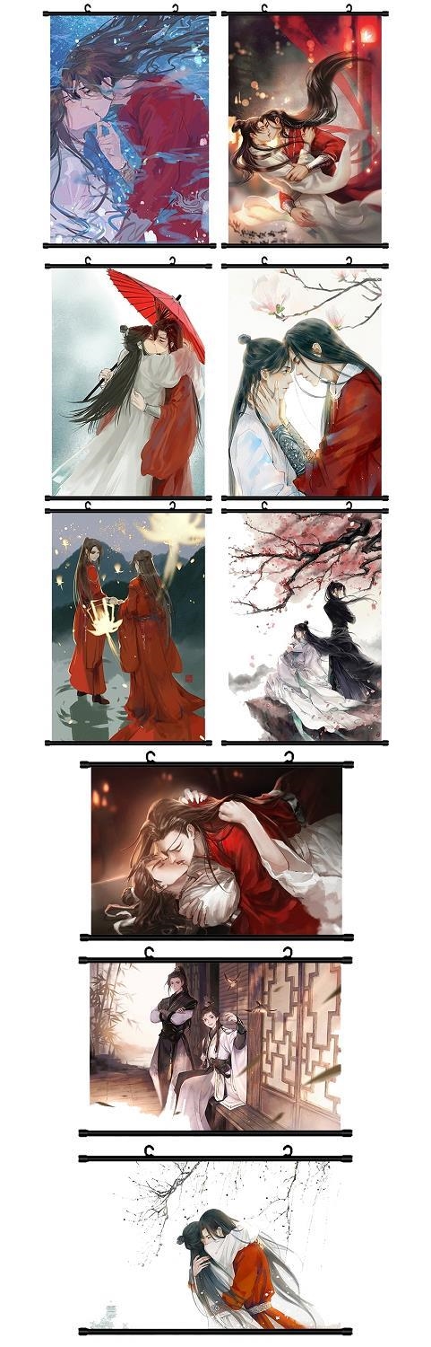 天官赐福周边花城谢怜挂画海报壁纸卷轴定制礼物 n 40