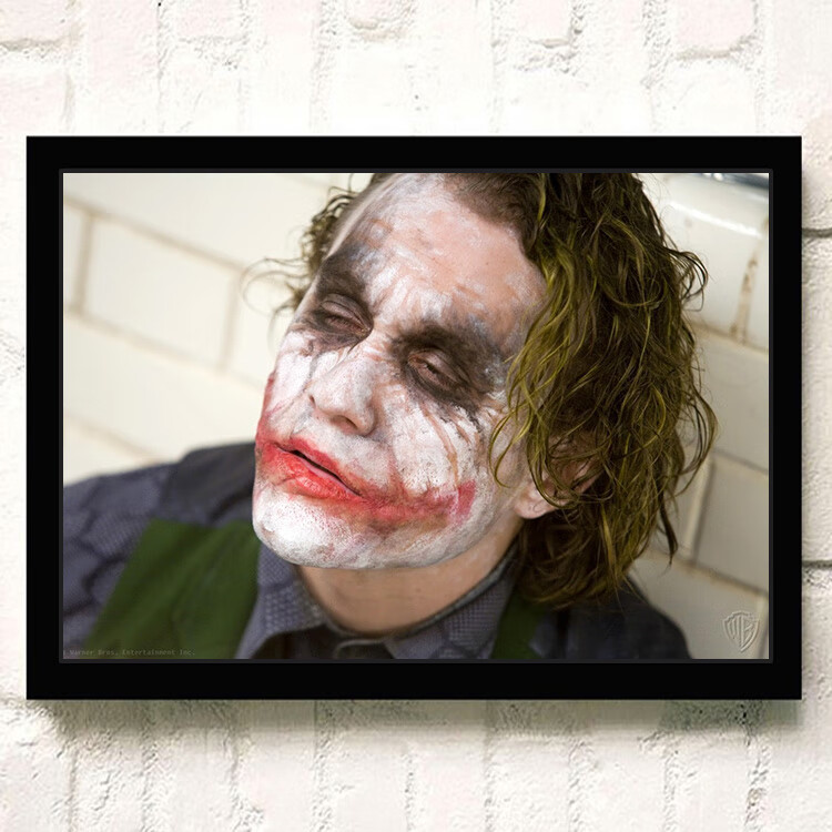 【精选好货】joker海报小丑海报 joker希斯莱杰dc墙贴蝙蝠侠电影黑暗