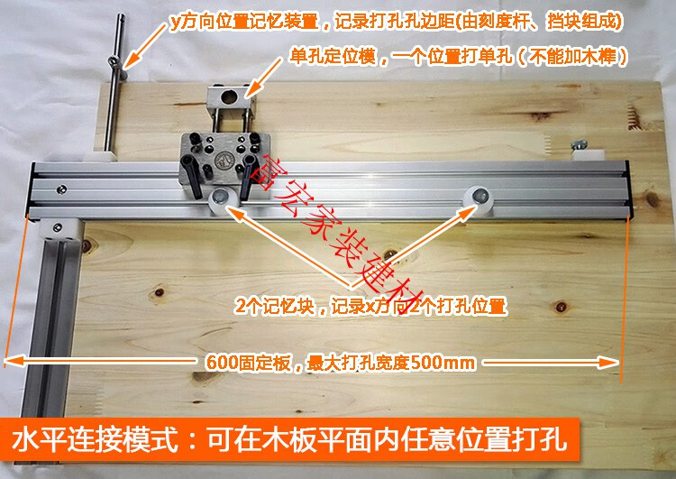 木工三合一打孔定位器打孔器装修开孔家具连接件钻孔diy工具 组合一