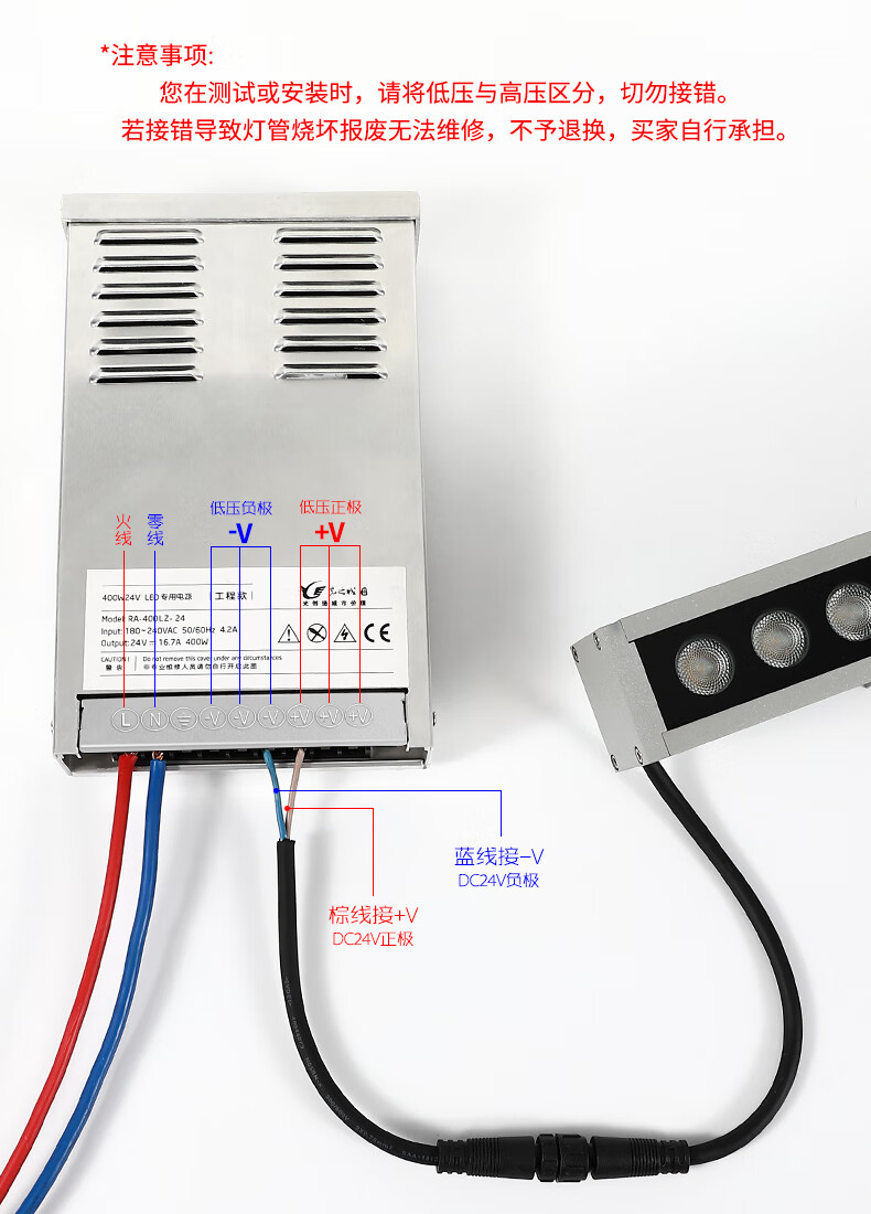 洗墙灯室内led洗墙灯户外防水室内线条灯射灯楼体亮化外墙七彩招牌灯