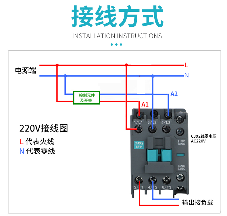 cjx21211新款交流接触器091125113211升款220三相380v1811220v