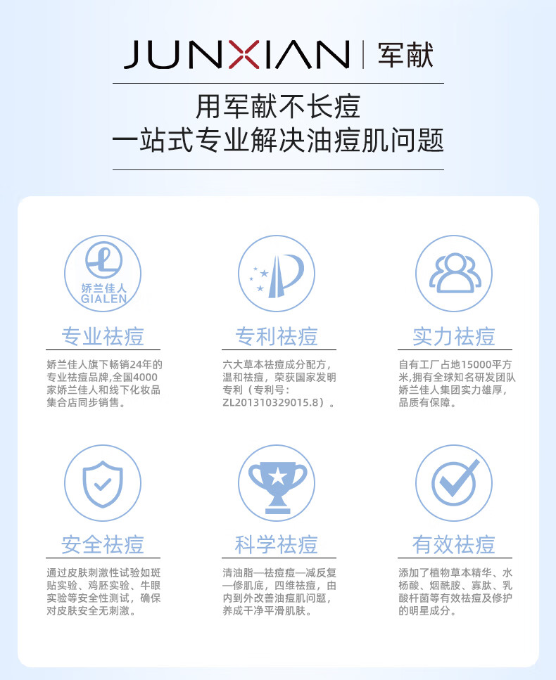 军献祛痘膏精华祛痘膏青春痘祛痘红肿痘印修复淡化痘印军献官方益肤霜 25g（单支25g装）
