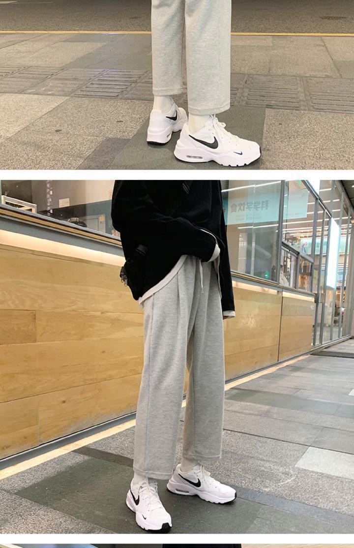 腿裤子男休闲裤运动男宽松直筒早春百搭帅气男士男生春款显瘦男式发t