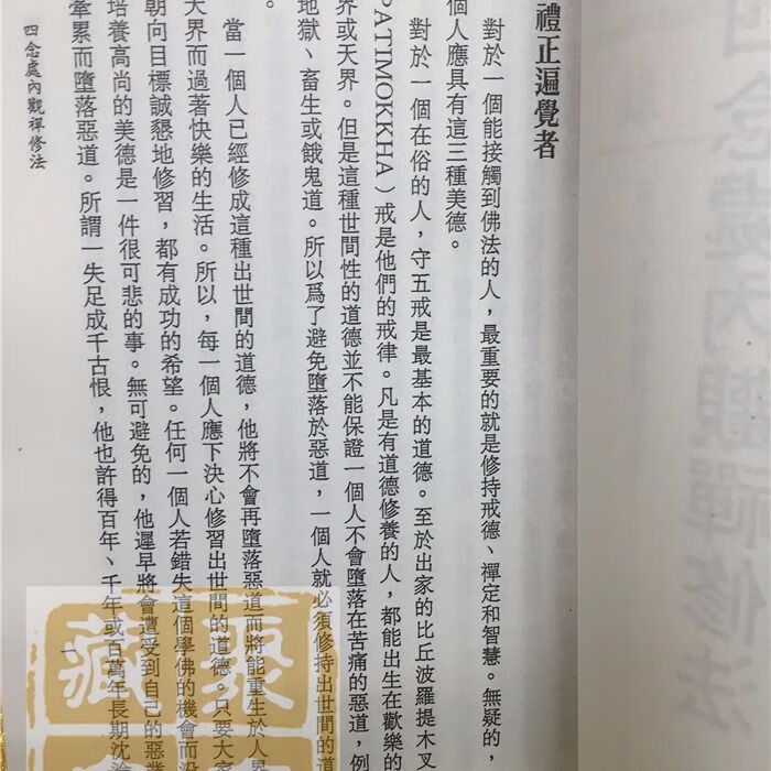 四念处内观禅修法马哈希尊者禅修如图