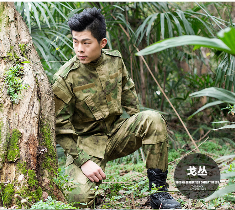 特战兵野战军衣服户外特种军蟒纹迷彩迷彩服套装男士军迷cs野战防刮