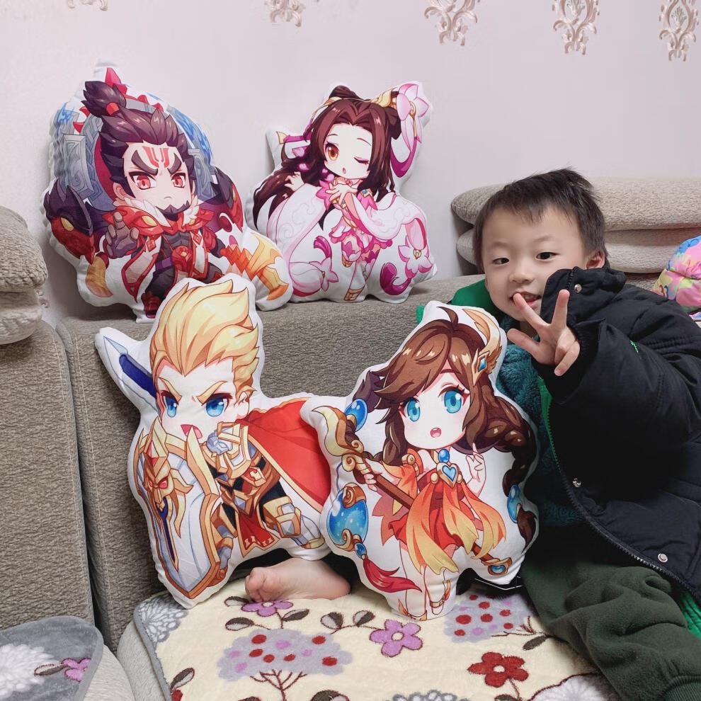 王者荣耀动漫毛绒周边皮肤抱枕游戏造型摆件模型靠枕人物英雄 大乔