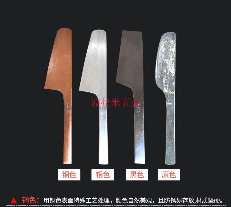 单面砖刀砌墙新款砌墙刀全套瓦工切砖刀泥刀瓦刀锰钢新款单面齐头铜色