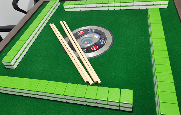 麻将推牌尺 麻将尺实木麻将棍家用迷你麻将棒楠竹尺子温州麻将理牌推