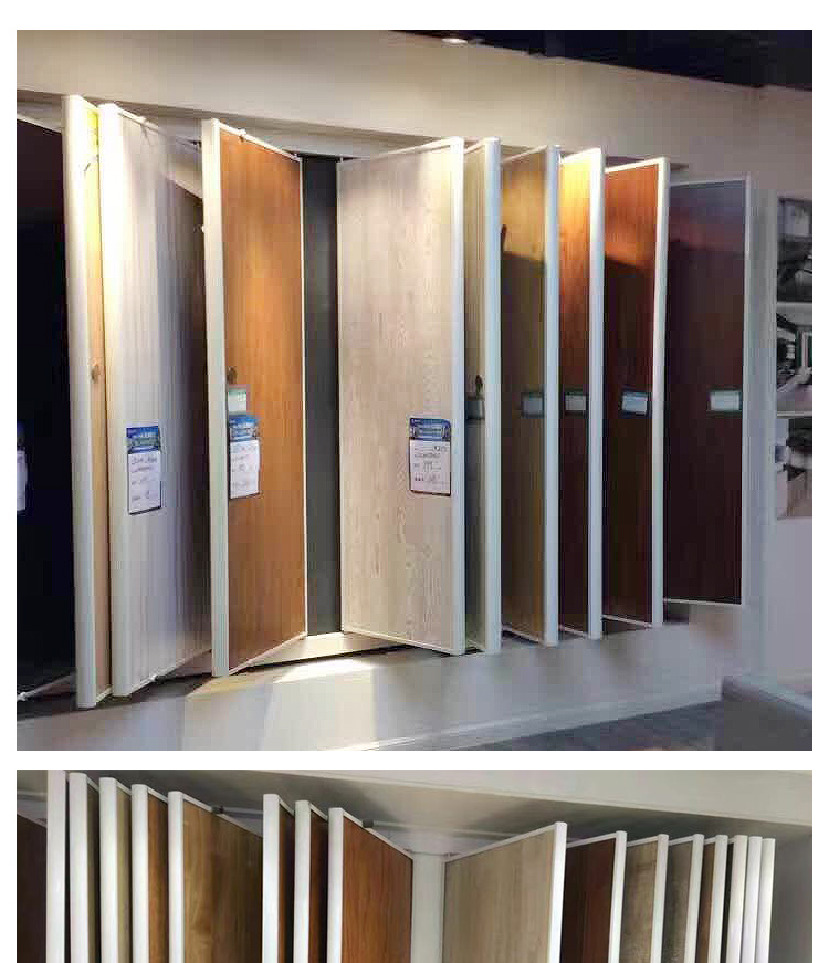 木地板展架强化地板展示架瓷砖展柜复合板翻页柜涂料石材样品展架