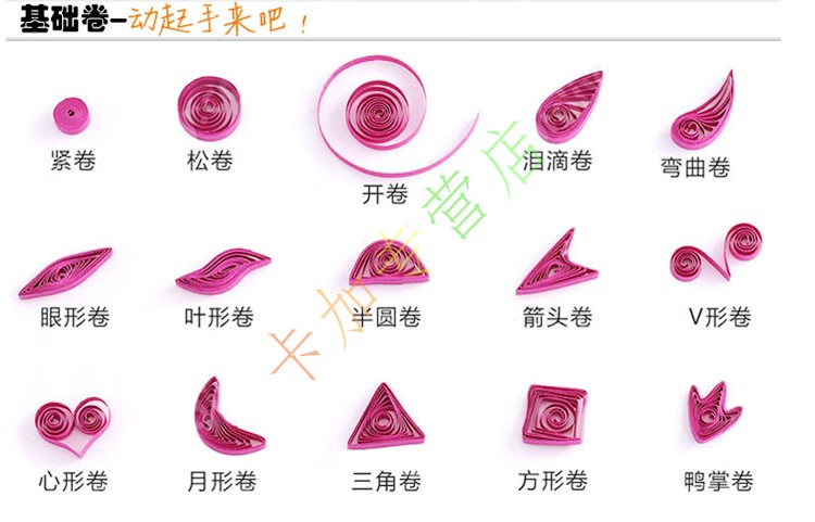 葡萄 衍纸画材料线稿图适合新手制作 初学者创意手工材料包 4件套