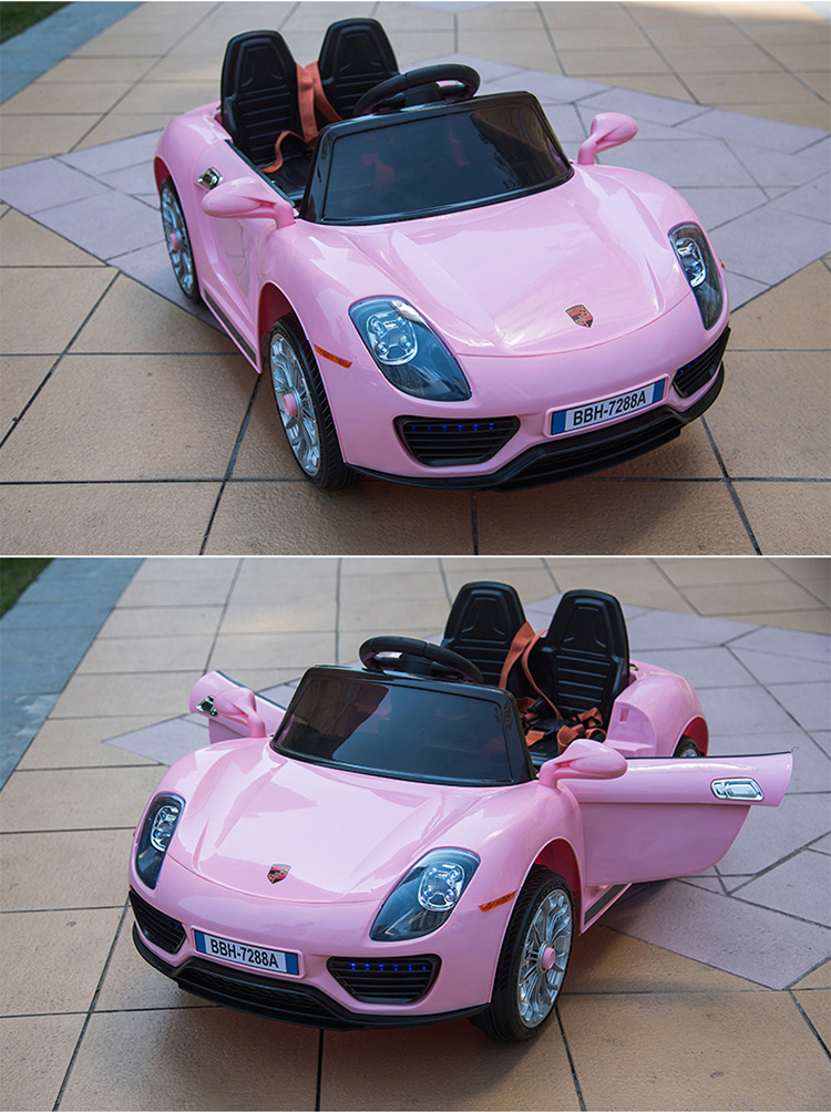 车四轮可坐人早教带摇摆 婴幼小孩锂电瓶遥控车宝宝玩具汽车跑车童车