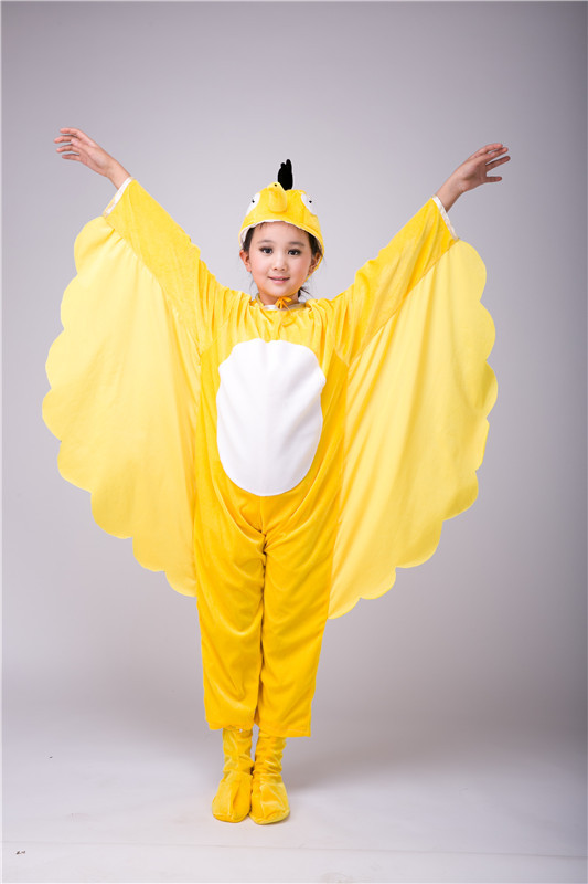 【优选好货】精美新款成人儿童亲子舞蹈舞台演出服装卡通动物造型小鸟