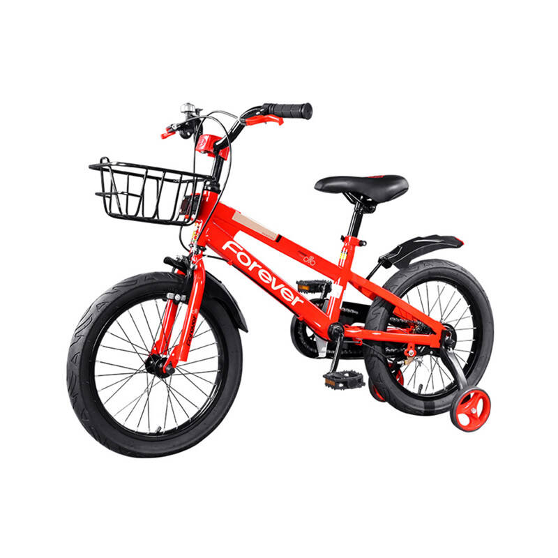 永久（FOREVER）儿童自行车男女款童车小孩单车5-9岁小学生车18寸脚踏车宝宝车山地车红色