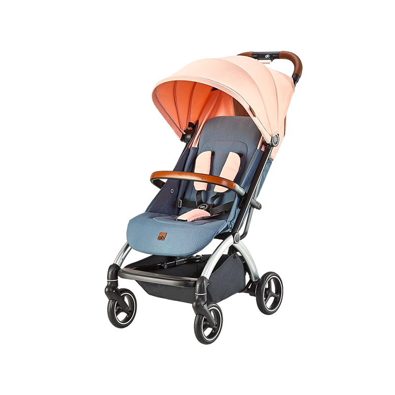 gb好孩子ORSA婴儿车婴儿推车可坐可躺宝宝推车轻便折叠遛娃神器D850 珊瑚红（D850-A-S206GP）