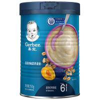 嘉宝(Gerber)米粉婴儿辅食 燕麦西梅麦粉 宝宝营养高铁麦粉2段250g(6-36个月适用)米粉/菜粉