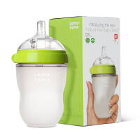 可么多么 (COMOTOMO) 奶瓶 婴儿奶瓶 母乳质感三滴断奶硅胶奶瓶 6个月以上 250ml绿