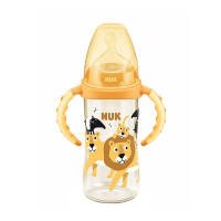 NUK自然实感宽口径PPSU婴儿奶瓶 新生儿带手柄奶瓶（6个月以上）300ML（狮子款）