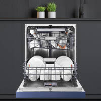COLMO 14套大容量嵌入式洗碗机家用 刷碗机 四星消毒 7天鲜存 热风烘干 智能APP 全钢内胆CDB412（雾岩蓝）