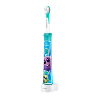 飞利浦(PHILIPS) 电动牙刷 蓝牙版 儿童声波震动(自带刷头*2) （标准/迷你刷头随机发货） HX6322/04电动牙刷