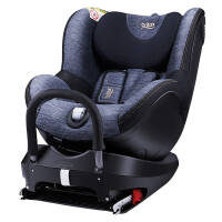 宝得适（BRITAX）宝宝汽车儿童安全座椅isofix接口 双面骑士 适合约0-4岁(精致蓝 二代)安全座椅