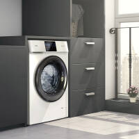 TCL 10公斤DD直驱全自动变频滚筒洗衣机 整机保修三年 高温除菌除螨 除菌率>99.9% 以旧换新G100V100-D洗衣机
