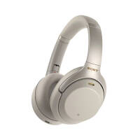 索尼（SONY）WH-1000XM3 国行高解析度无线蓝牙降噪 头戴式耳机（触控面板 智能降噪 长久续航）铂金银耳机/耳麦