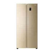 海尔 （Haier ）480升风冷无霜变频智能对开门双门冰箱90°悬停门双变频金色BCD-480WBPT冰箱