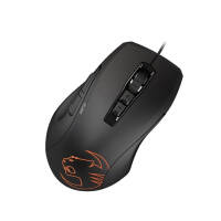 德国冰豹ROCCAT魔幻豹kone鼠标（电竞游戏鼠标 人体工学鼠标 电脑吃鸡机械鼠标） KONE PURE夜枭SEL版-黑色