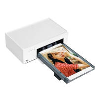 极印留声手机照片打印机（电池版）奶盐白 内置电池 AR视频打印无线WiFi直连 证件照 DHP510打印机