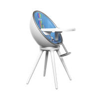 bebebus 宝宝餐椅婴儿欧式多功能360度旋转成长家吃饭桌椅儿童餐椅 太空蓝婴幼儿餐椅
