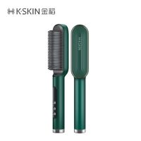 金稻（K-SKIN）负离子直发梳 卷发棒 卷直发器 卷直两用 直发梳夹板 美发护发梳子 60s快速造型梳 KD380K绿色卷/直发器