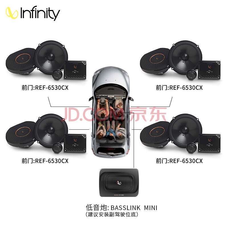 汽车用品 车载电器 汽车音响 燕飞利仕 infinity dj摇滚风格汽车音响