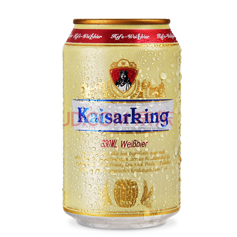 凯撒王(kaisarking)11° 窖藏白啤酒 听罐装330ml*24听整箱装 入口微