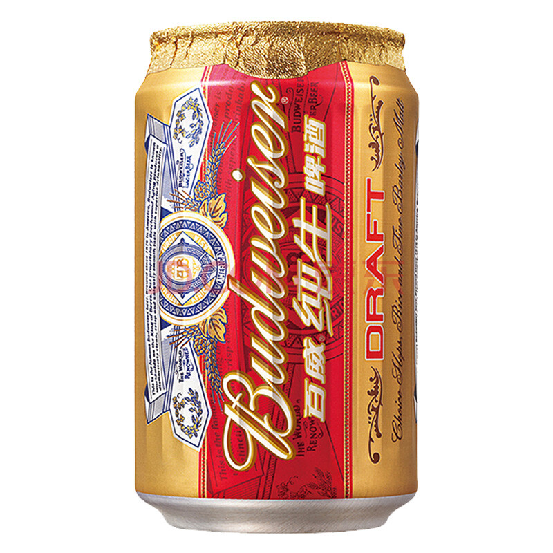 budweiser 百威纯生啤酒330ml*24听