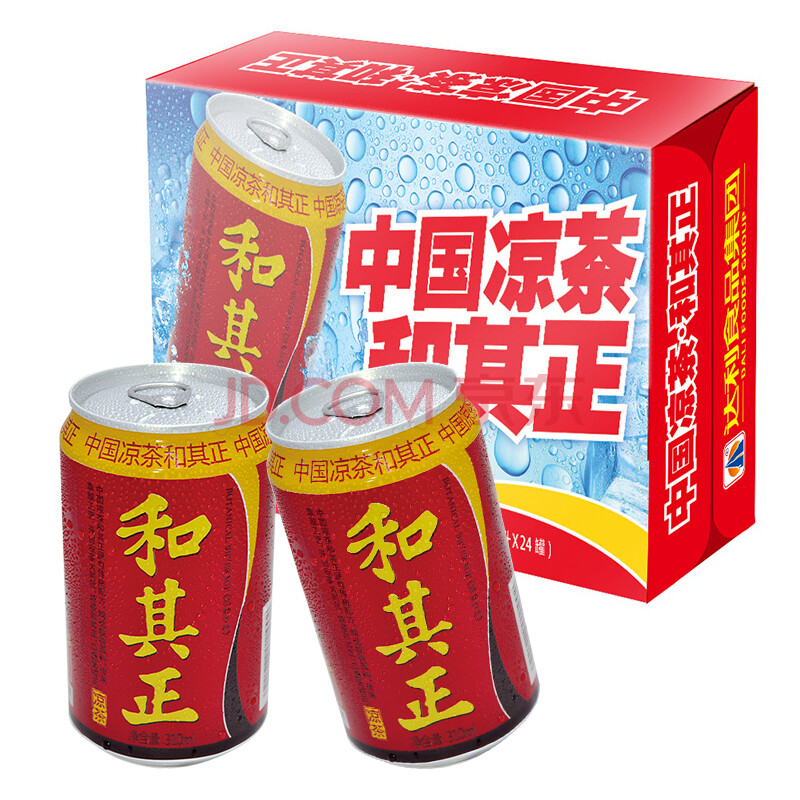 达利园 和其正凉茶植物饮料罐装310ml*24整箱(新老包装随机发货)