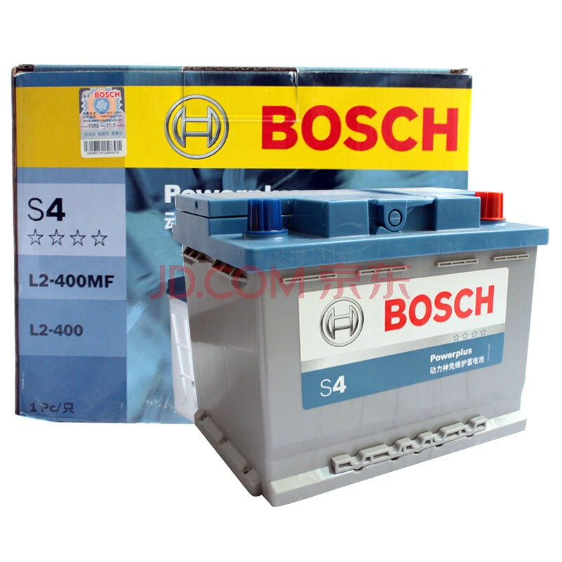 博世(bosch)汽车电瓶蓄电池动力神s4 l2-400 12v 别克