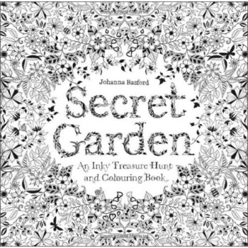 Secret Garden: An Inky Treasure Hunt and Coloring Book秘密花园：铅笔画填色书 英文原版