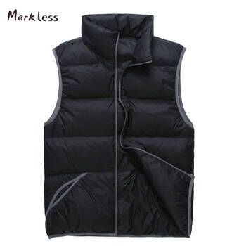 黑色男<em>马甲羽绒</em>背心大码特价韩版两面 _经验分