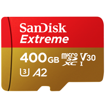 闪迪（SanDisk）A2 400GB TF（MicroSD）存储卡C10 V30 U3 4K 至尊极速移动版内存卡 读速160MB/s 写速90MB/s