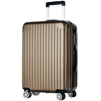 梵地亚（Vantiiear）行李箱男小型拉杆箱女旅行箱登机箱包密码箱皮箱子20英寸咖啡色