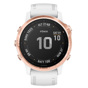 佳明（GARMIN）Fenix6S Pro玫瑰金色表圈心率血氧睡眠监测音乐支付GPS运动手表