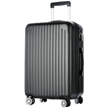 梵地亚（Vantiiear）行李箱男大容量26英寸学生旅行箱拉杆箱包女万向轮密码皮箱子黑