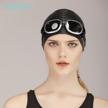 洲克 ZOKE硅胶泳帽女长发防水时尚泳帽男女通用游泳帽 LL86O3220 黑色
