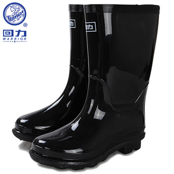 回力雨鞋男士款下雨天胶鞋户外钓鱼防水不易滑雨靴套鞋耐磨水鞋 HXL818黑色中筒 41码