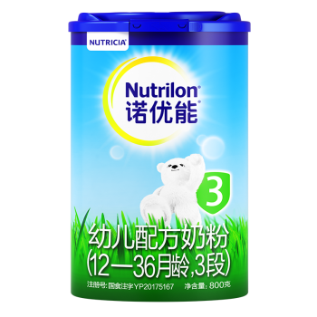 诺优能（Nutrilon） 幼儿配方奶粉（12—36月龄，3段）800g