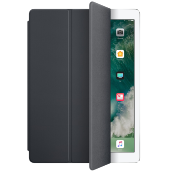 毕亚兹 苹果2018/2017新iPad保护套 9.7英寸皮套平板电脑保护后外壳 智能休眠 轻薄防摔支架皮套 PB13-金刚黑