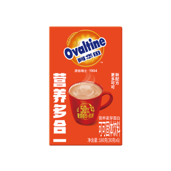 阿华田（Ovaltine）可可粉 营养多合一 早餐蛋白型固体饮料 随身装180g（30g*6包）