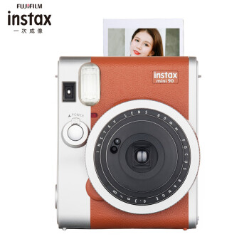 富士instax 拍立得 一次成像相机 mini90 棕色